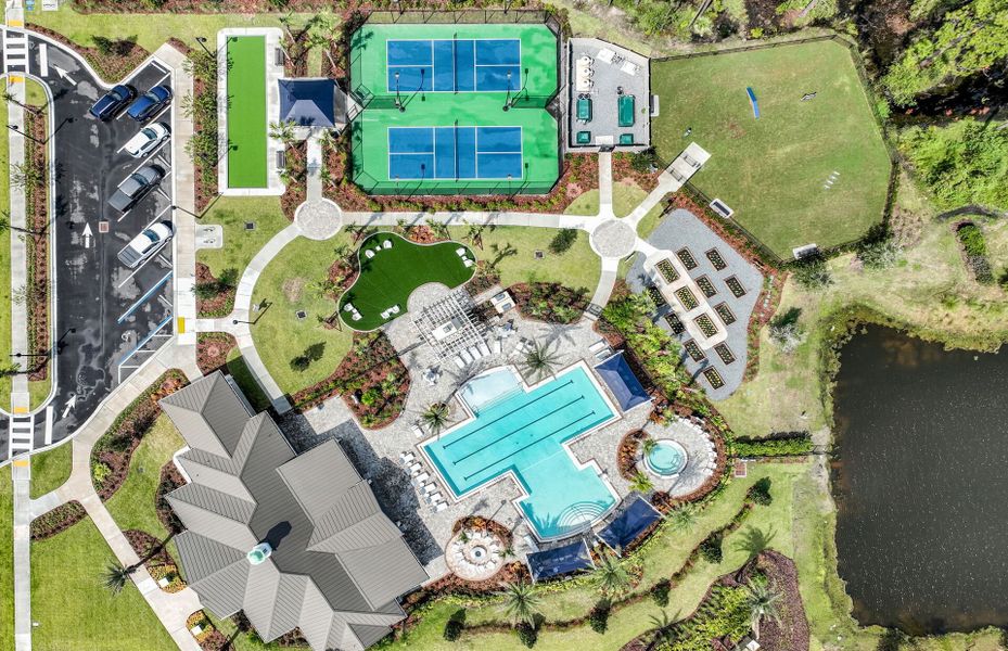 Exclusive Amenities Ariel View