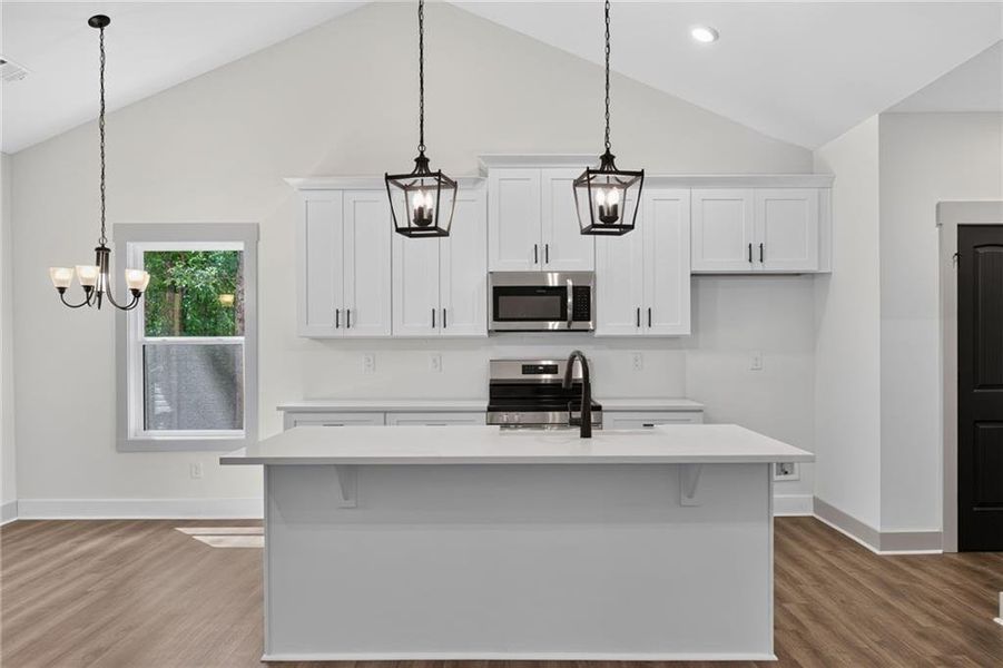 Furnished interior view inside a new home in , Silver Creek (Image 14).