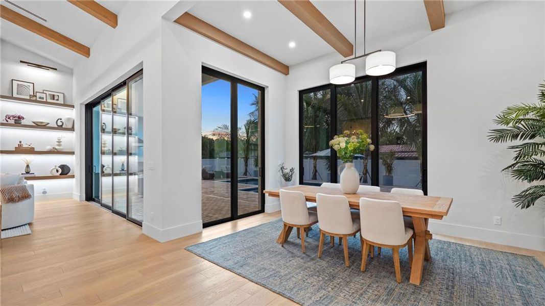 Furnished interior view inside a new home in , Sarasota (Image 40).