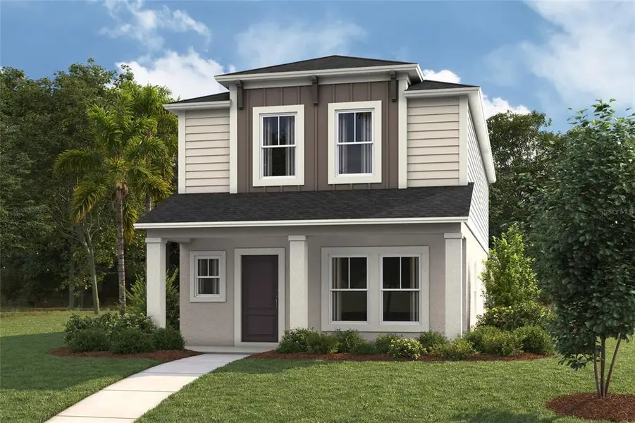 Front exterior of a new home in Pasadena Ridge, Dade City, FL, highlighting curb appeal (Image 1). Front exterior of a new home in Pasadena Ridge, Dade City, FL, highlighting curb appeal (Image 1).