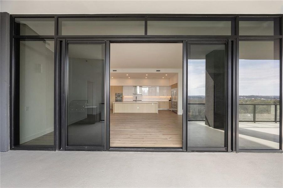 Exterior details and patio area of a home in The Dillon Buckhead, Atlanta (Image 3).