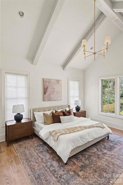 Furnished interior view inside a new home in , Charlotte (Image 8).