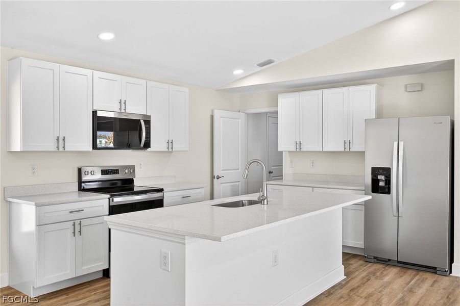 Furnished interior view inside a new home in Cape Coral, Cape Coral (Image 8). Furnished interior view inside a new home in Cape Coral, Cape Coral (Image 8).