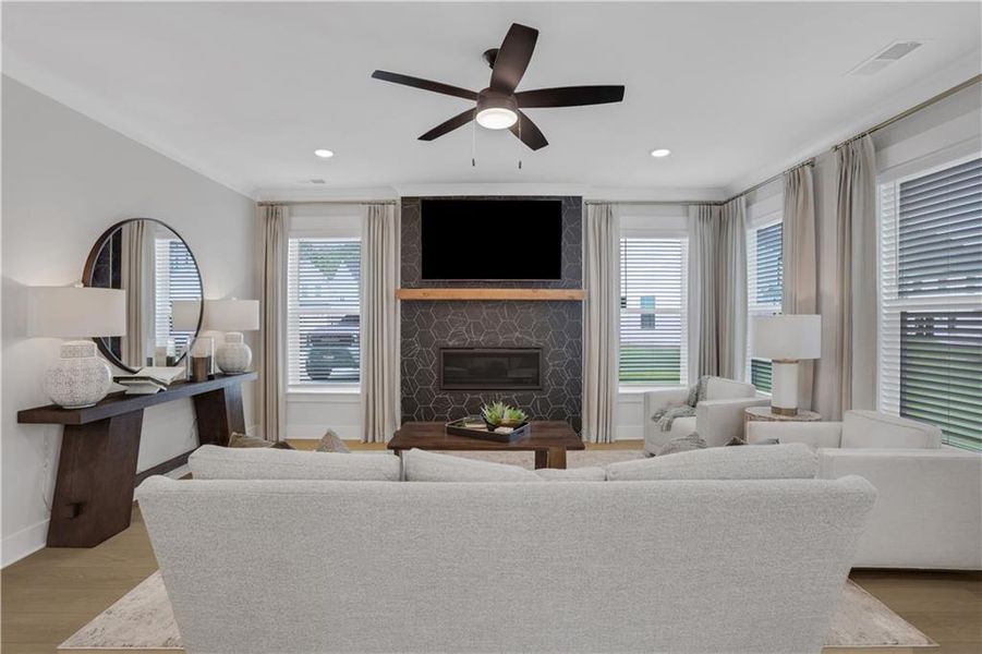Furnished interior view inside a new home in , Cartersville (Image 38).