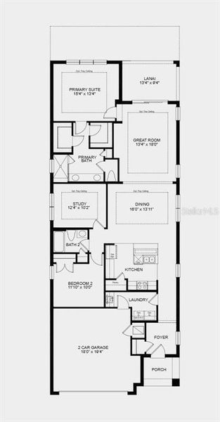 Floor Plan - Structural options added include: Tray ceiling package, pre-plumb for future sink at laundry, 80 AMP pool/spa prewire, and whole house impact windows Floor Plan - Structural options added include: Tray ceiling package, pre-plumb for future sink at laundry, 80 AMP pool/spa prewire, and whole house impact windows