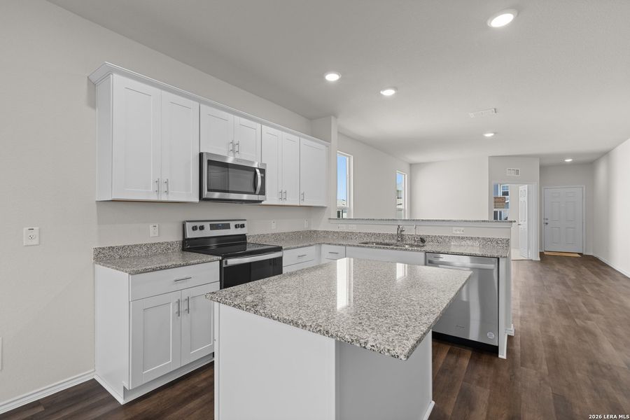 Furnished interior view inside a new home in , New Braunfels (Image 8).