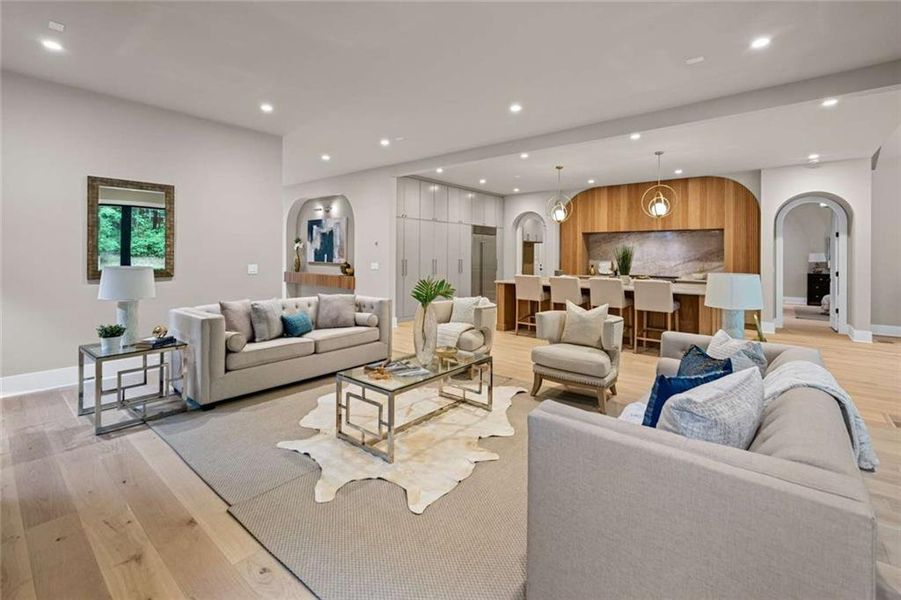 Furnished interior view inside a new home in , Atlanta (Image 7). Furnished interior view inside a new home in , Atlanta (Image 7).