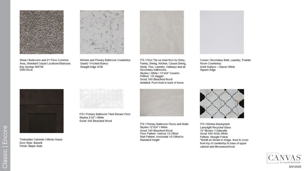 Sample of building materials used in homes in Center Lake Ranch Community Group Page, St. Cloud (Image 20).