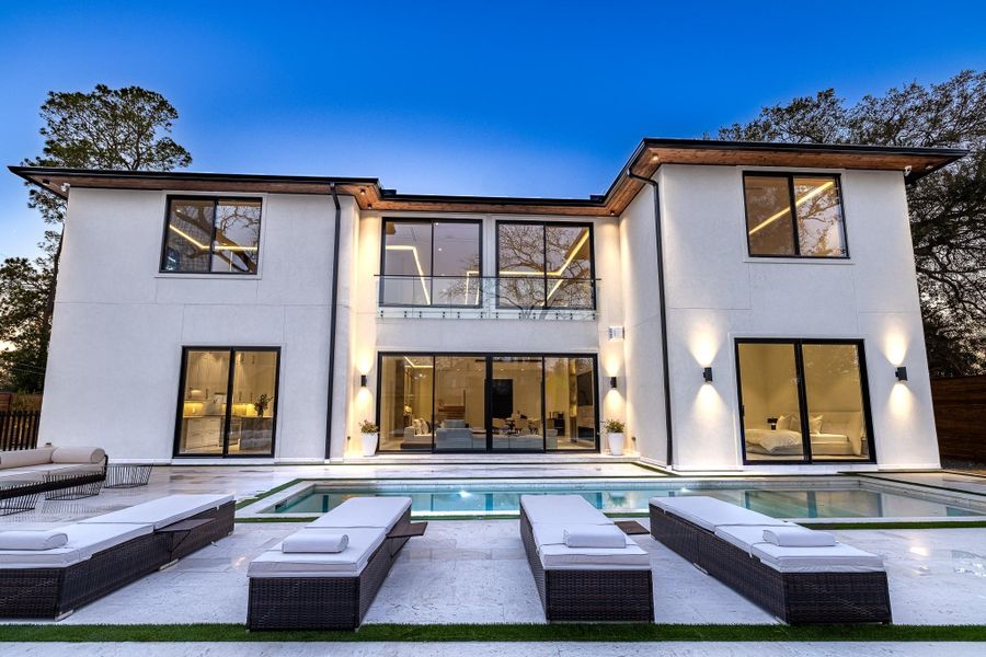 Rear patio and outdoor entertaining terrace. Rear patio and outdoor entertaining terrace.