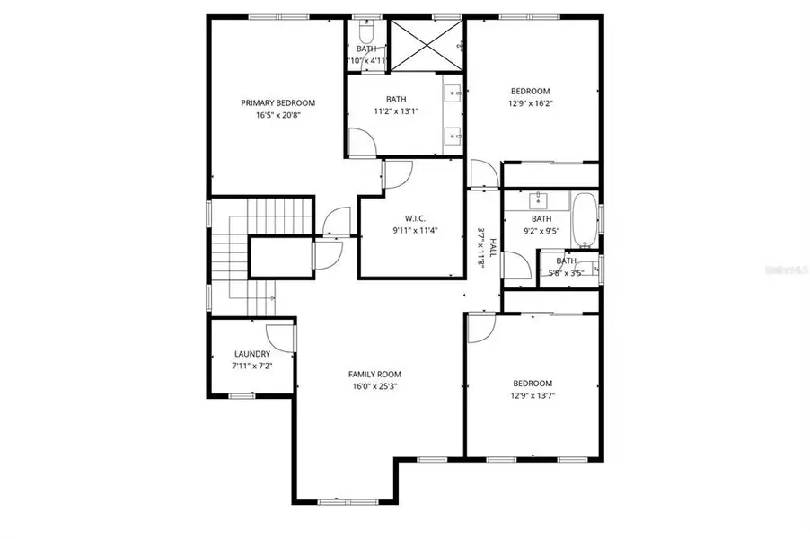 2D floor plan layout of this home in , Orlando, FL (Image 7).