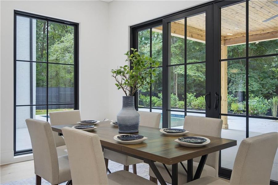 Furnished interior view inside a new home in , Atlanta (Image 6).