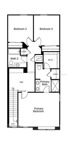 2D floor plan layout of this home in Bellaviva III at Westside, Davenport, FL (Image 5).