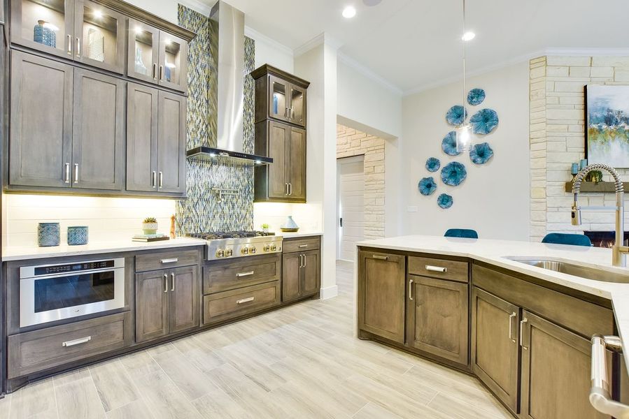 Representative furnished interior of a home built from the Siena III by Giddens Homes in Clearwater Ranch, Liberty Hill (Image 13).