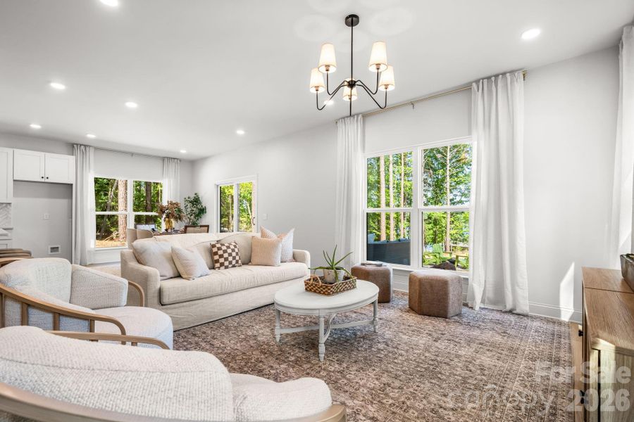 Furnished interior view inside a new home in , Hickory (Image 5).