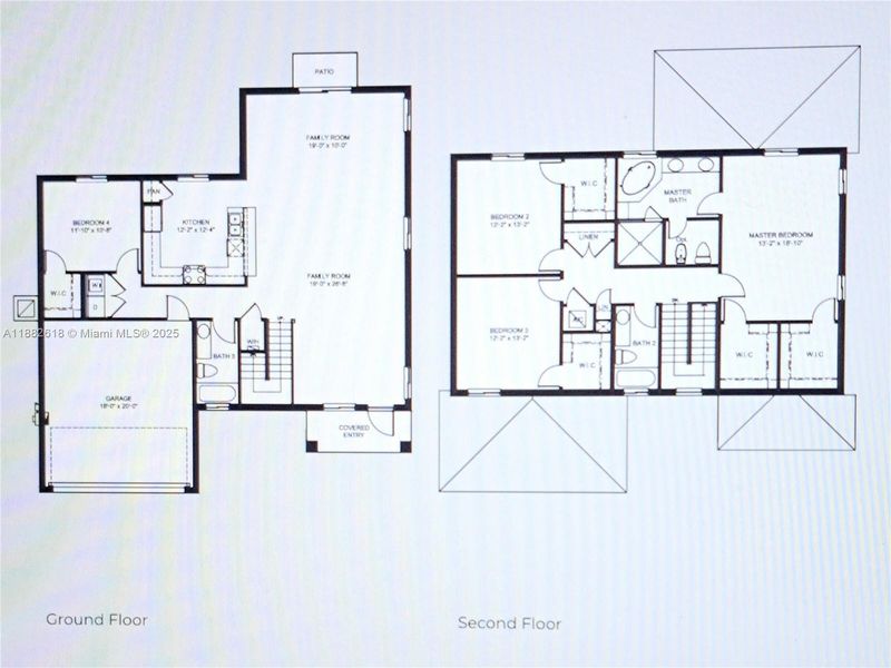 2D floor plan layout of this home in , Miami, FL (Image 2). 2D floor plan layout of this home in , Miami, FL (Image 2).