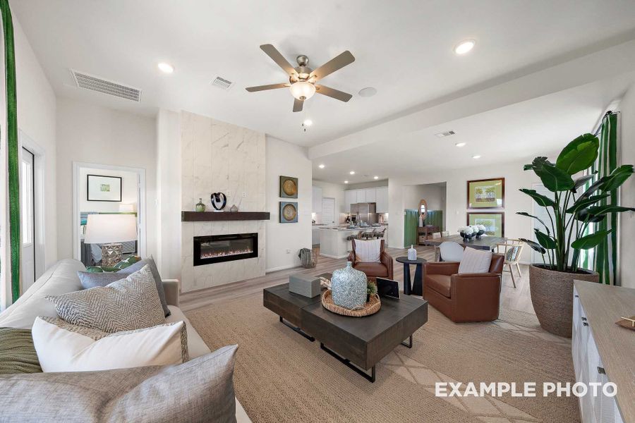 Representative furnished interior of a home built from the The Tierra A by Davidson Homes LLC in Enclave at Newport, Crosby (Image 8).