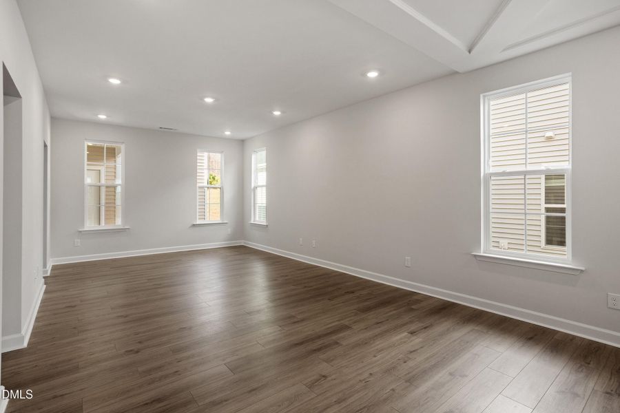 Family room and dining