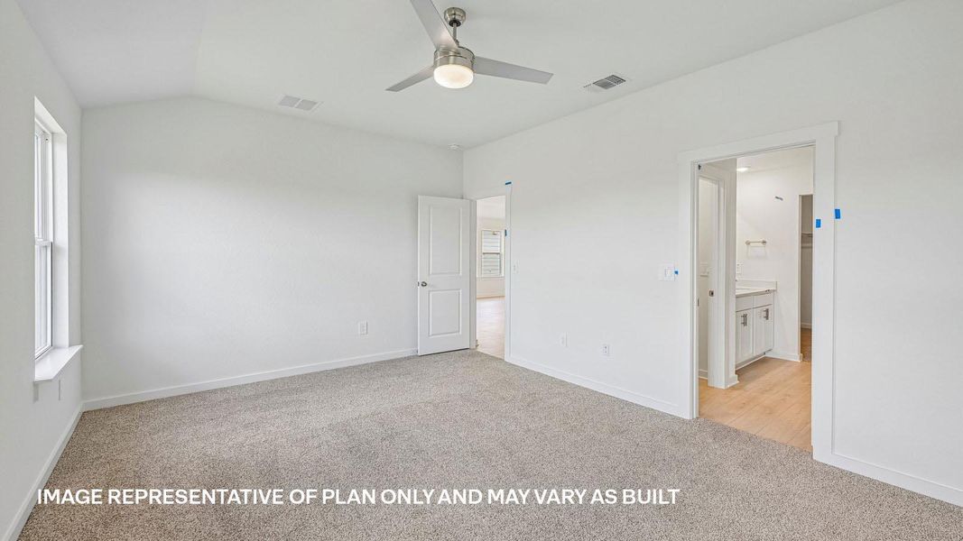 Spacious, unfurnished interior of a new home in Trails at Wildhorse, Austin (Image 17).