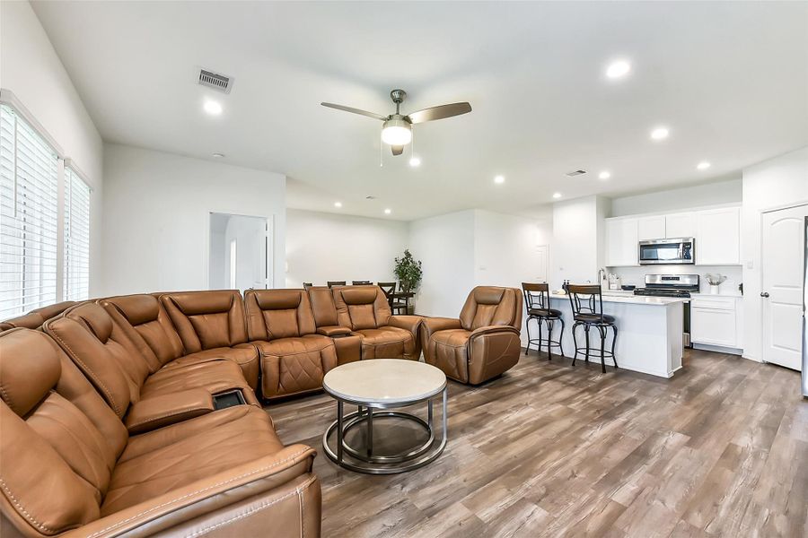 Furnished interior view inside a new home in Sunterra, Katy (Image 13).