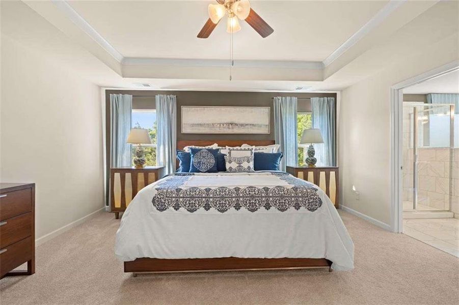 Furnished interior view inside a new home in Wildwood, Covington (Image 8). Furnished interior view inside a new home in Wildwood, Covington (Image 8).