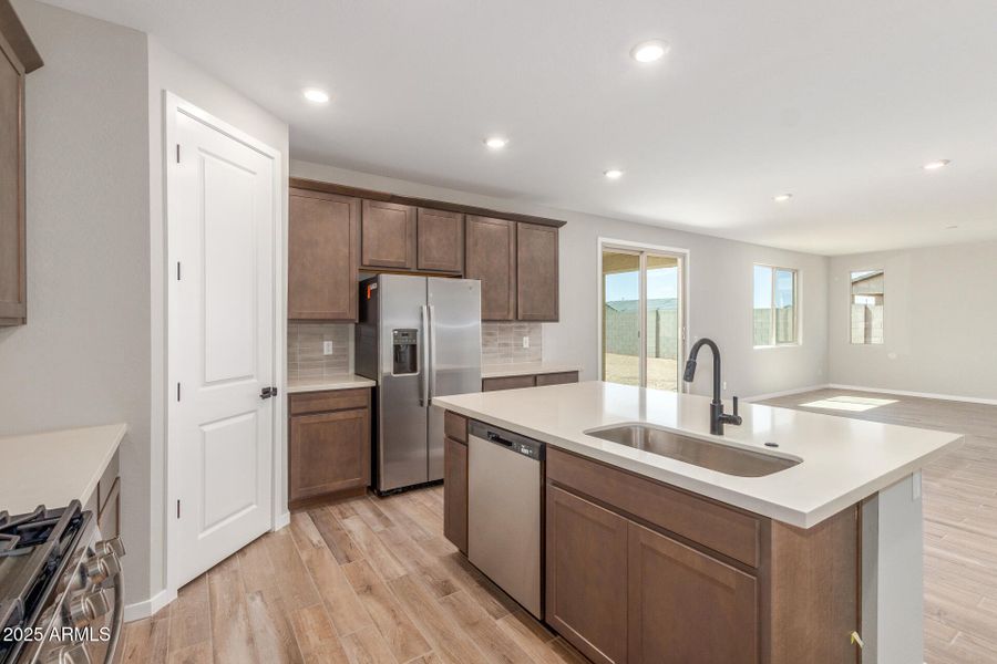 Kitchen with Walk-In Pantry