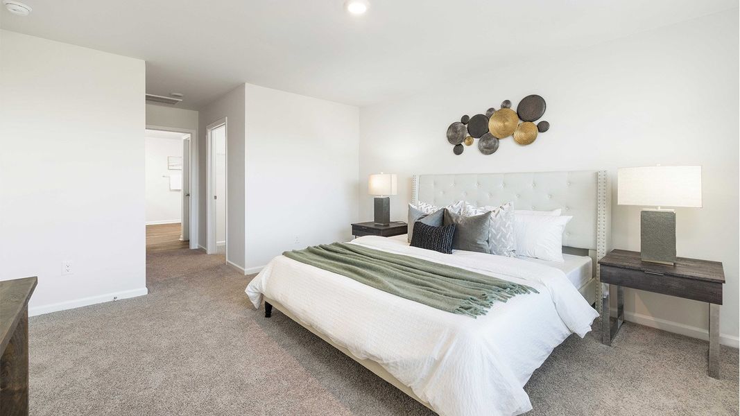 Representative furnished interior of a home built from the Aria by D.R. Horton in Shepherd's Farm, Mooresville (Image 14).