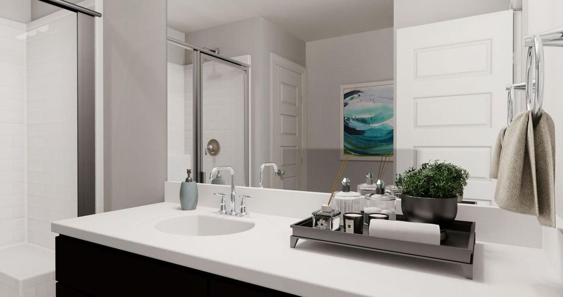 Representative interior finishes for a home built from the Aspen by Parkside Builders in The Woods, Gallatin (Image 20).