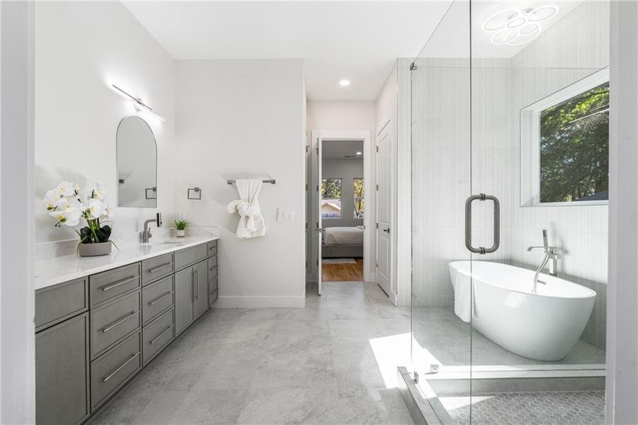 Furnished interior view inside a new home in , Atlanta (Image 9). Furnished interior view inside a new home in , Atlanta (Image 9).