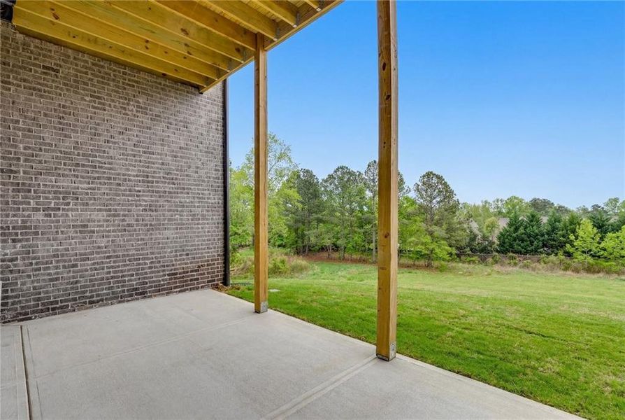 Exterior details and patio area of a home in , Buford (Image 28).
