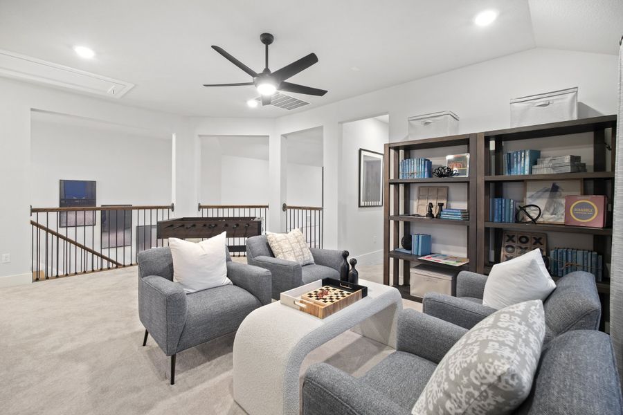 Furnished interior view inside a new home in Provence 50', Austin (Image 64).