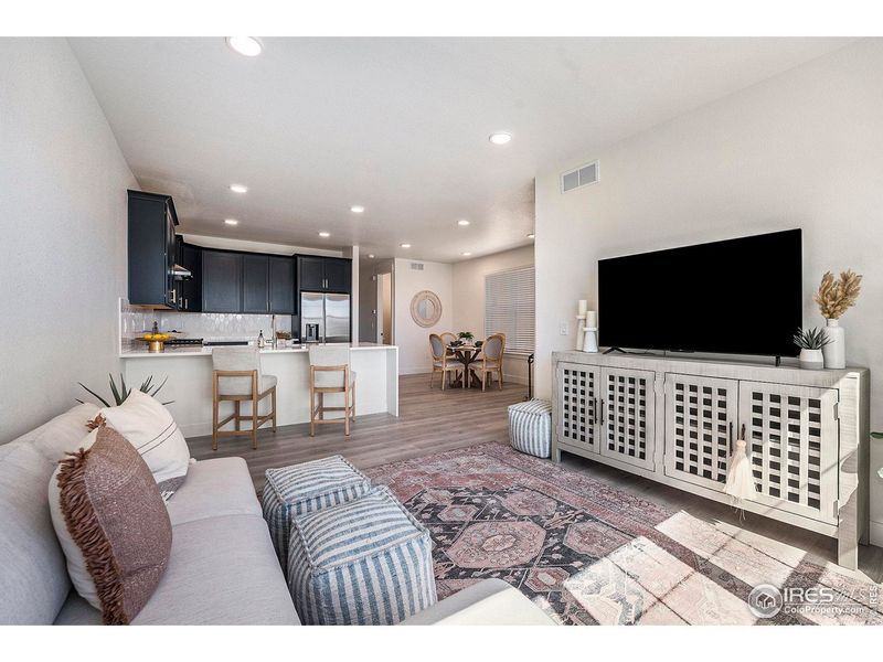 Furnished interior view inside a new home in Eagle Brook Meadows, Loveland (Image 14).