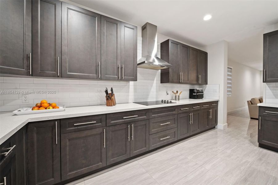 Furnished interior view inside a new home in , Miami Springs (Image 32).