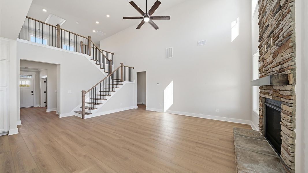 Furnished interior view inside a new home in Kayfield at Midway, Anderson (Image 15).