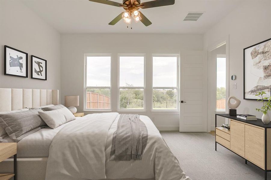 Furnished interior view inside a new home in Talon Hills, Fort Worth (Image 9). Furnished interior view inside a new home in Talon Hills, Fort Worth (Image 9).