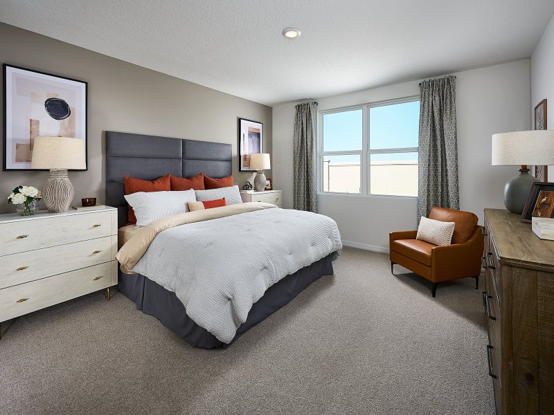 Furnished interior view inside a new home in Crosswinds - Signature Series, Haines City (Image 7).