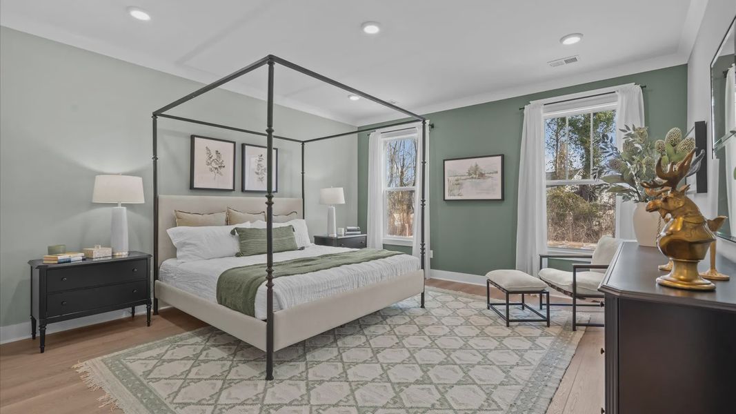 Furnished interior view inside a new home in Creeks at Midway, Anderson (Image 13).