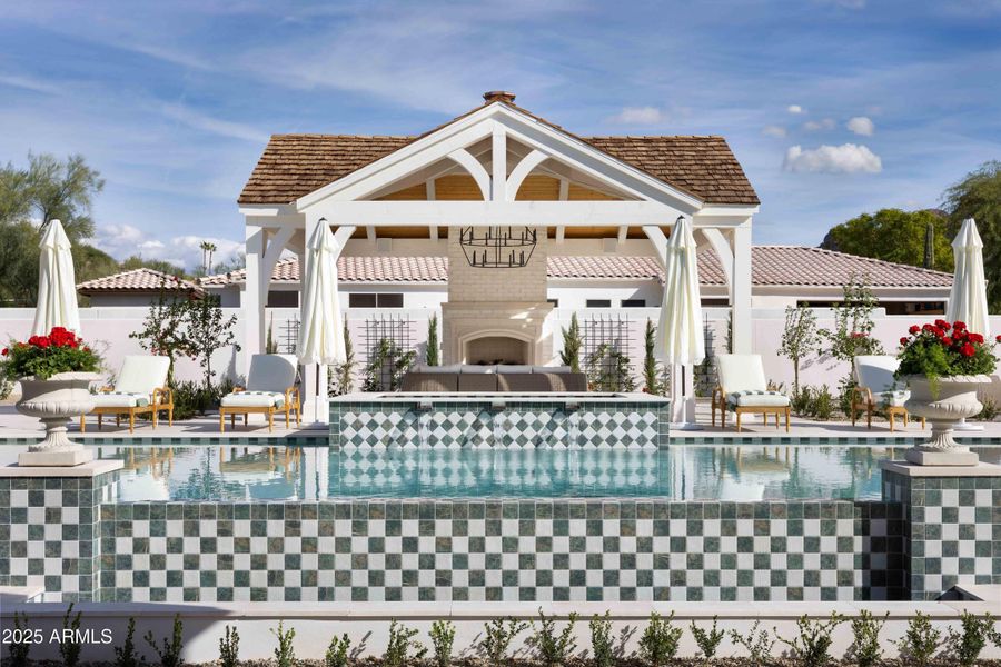 Ramada overlooking pool & spa Ramada overlooking pool & spa