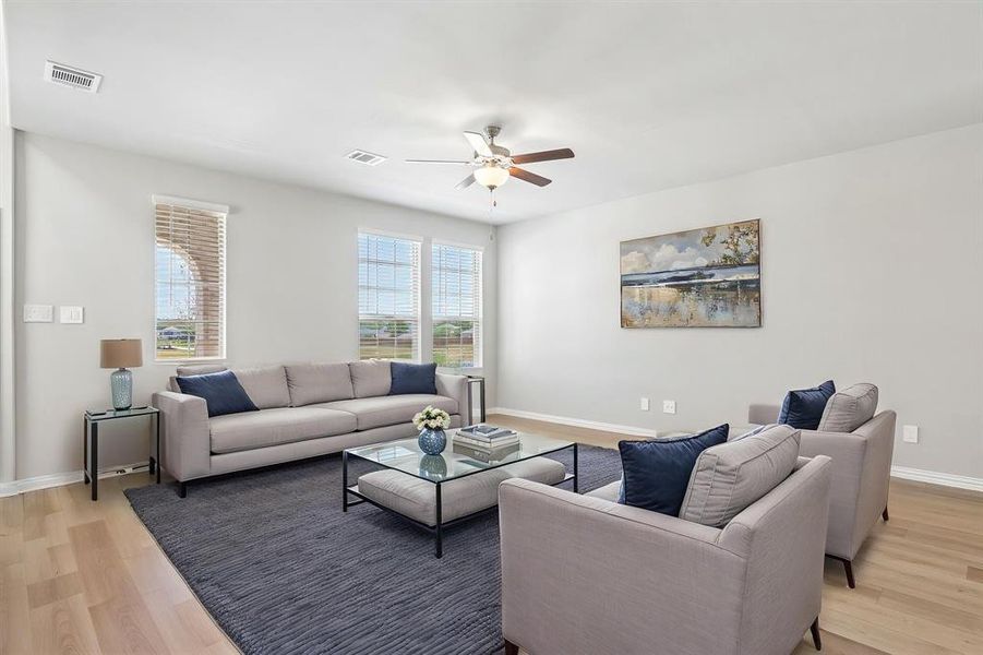 Furnished interior view inside a new home in Oak Ridge Park, Corinth (Image 7). Furnished interior view inside a new home in Oak Ridge Park, Corinth (Image 7).