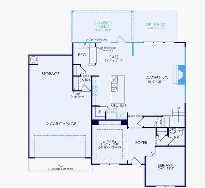 2D floor plan layout of this home in Briar Creek, Atlanta, GA (Image 6).