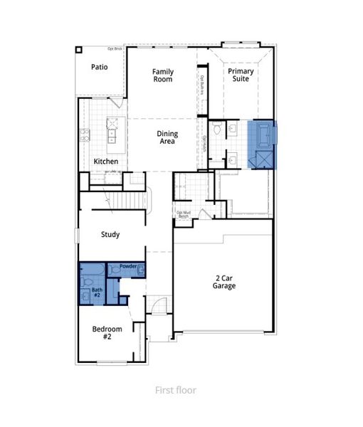 2D floor plan layout for the Bernini Plan by Highland Homes in Easton Park, Austin, TX (Image 27). 2D floor plan layout for the Bernini Plan by Highland Homes in Easton Park, Austin, TX (Image 27).