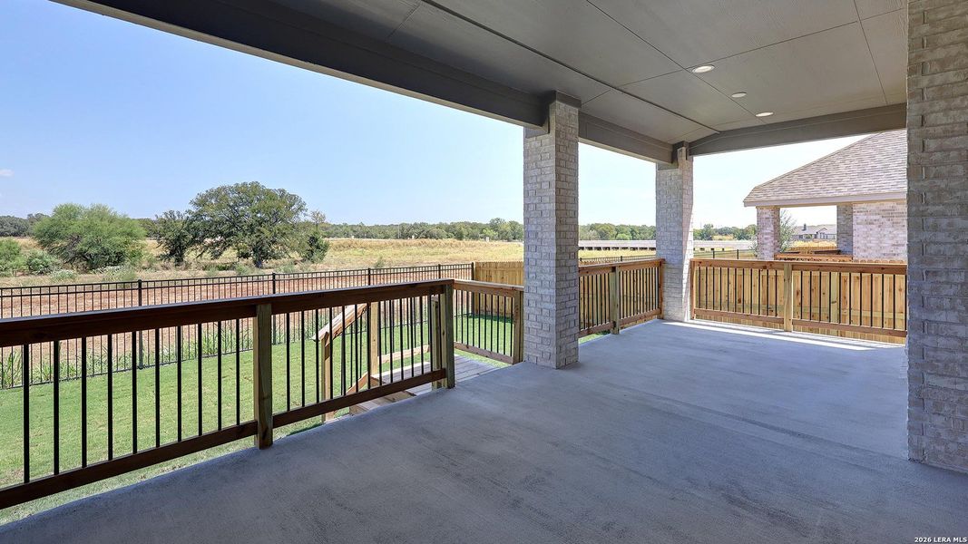 Exterior details and patio area of a home in Alsatian Oaks, Castroville (Image 22).