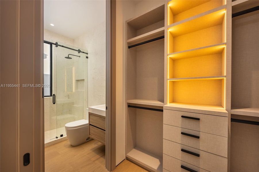 Furnished interior view inside a new home in , Miami (Image 16).