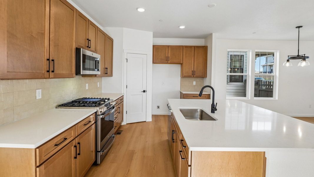 Furnished interior view inside a new home in Westerly, Erie (Image 12).