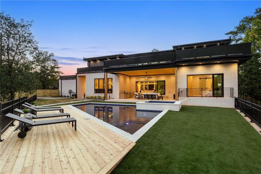 Exterior details and patio area of a home in , Atlanta (Image 44). Exterior details and patio area of a home in , Atlanta (Image 44).