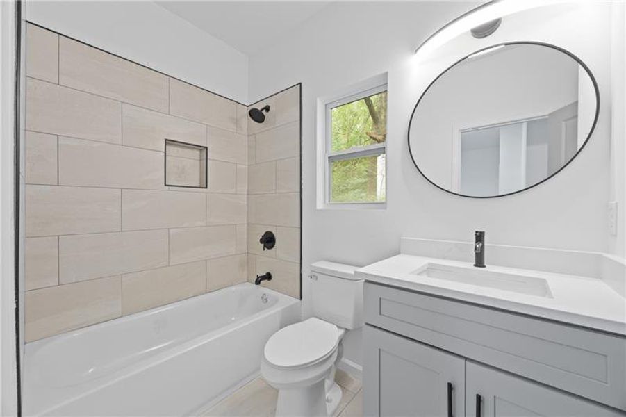 Furnished interior view inside a new home in , Atlanta (Image 3).