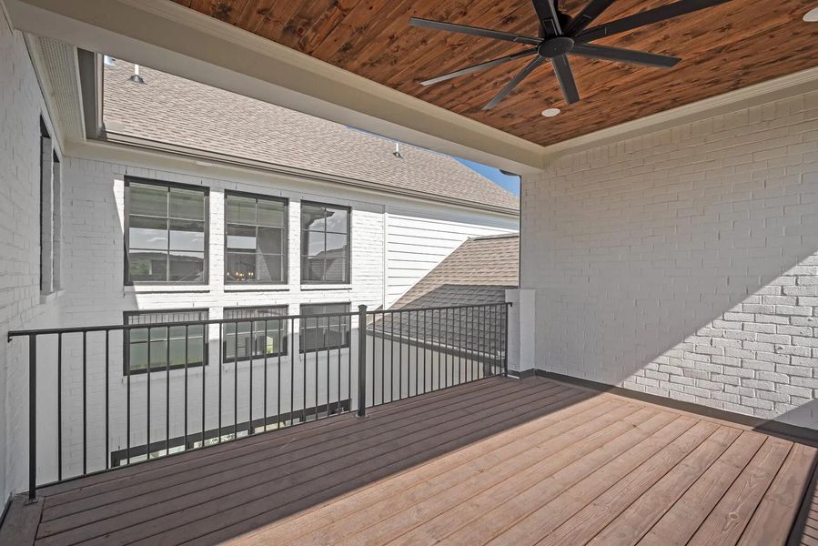 The Marabelle E 2nd Story Covered Porch