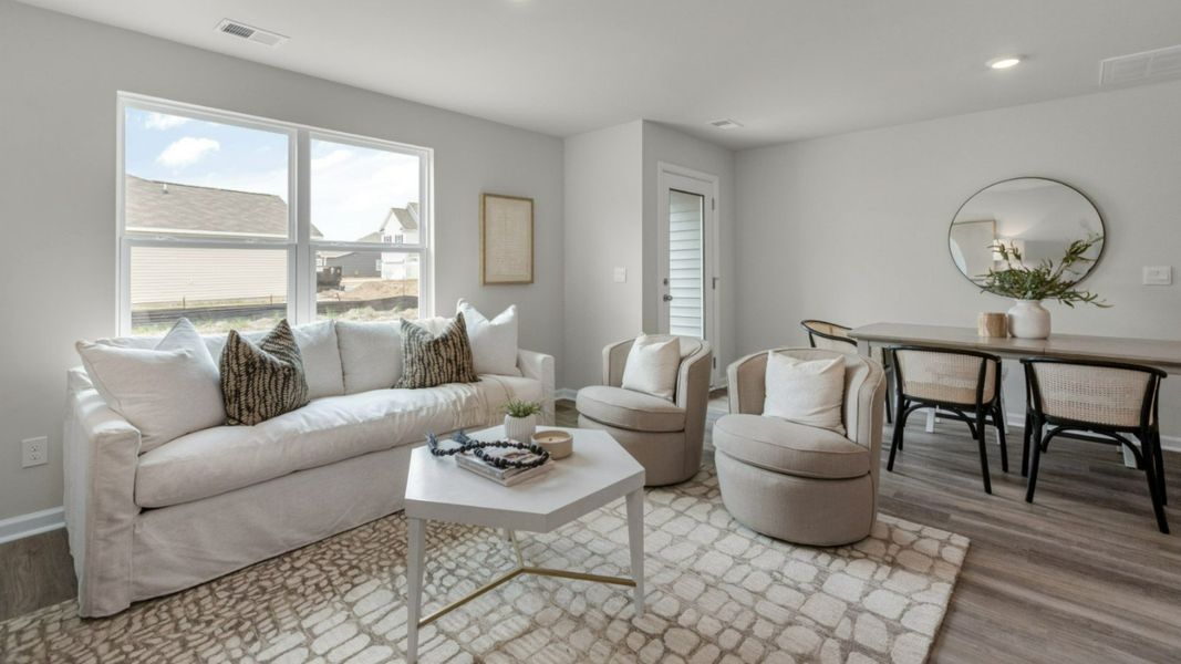 Representative furnished interior of a home built from the PEARSON TOWNHOME by D.R. Horton in Grayson Park Townhomes, Leland (Image 14).