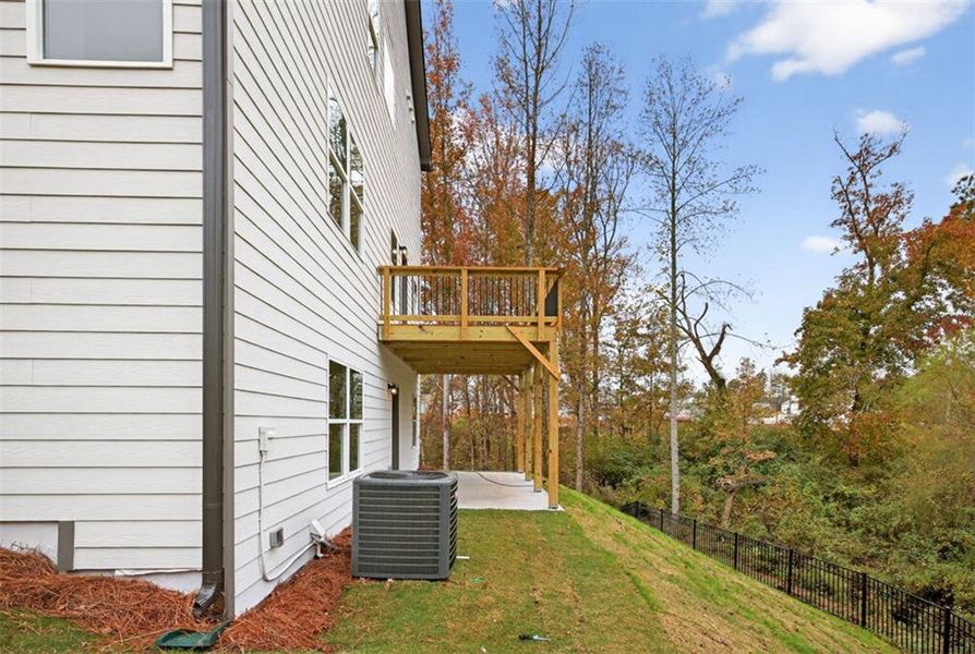 Exterior details and patio area of a home in Garrett Preserve, Douglasville (Image 29).