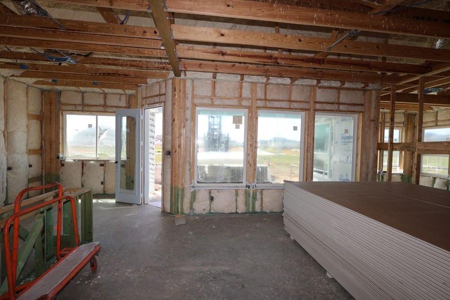 In-progress construction of a new home in Brookewater 55’ Homesites, Rosenberg, TX (Image 8).