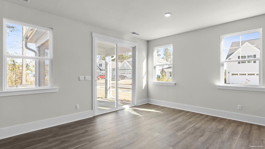 Spacious, unfurnished interior of a new home in The Haven at Indigo Preserve, Leland (Image 24).